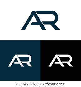 Creative modern, minimalist, initial, lettermark AR brand and company logo.