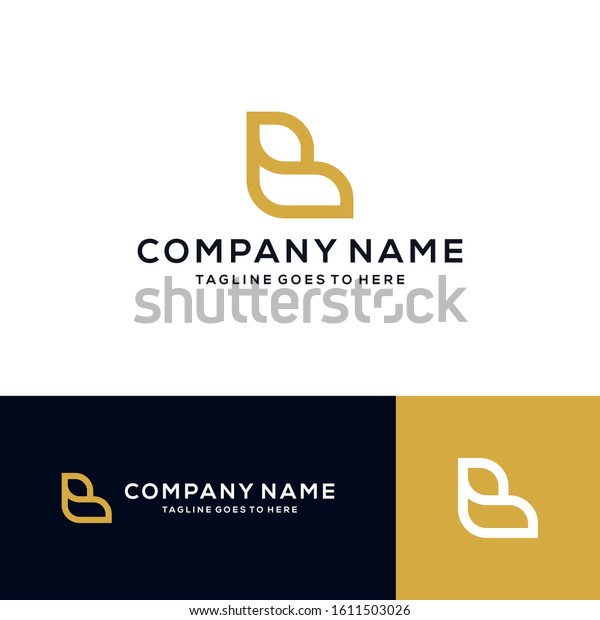 Creative Modern Minimalist Letter B Logo Stock Vector (Royalty Free ...