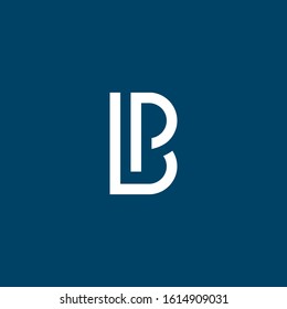 Creative modern Minimalist letter BP logo design vector