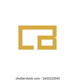 Creative modern Minimalist Letter CB logo icon design template elements