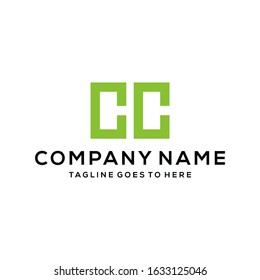 Creative modern Minimalist Letter CC logo icon design template elements