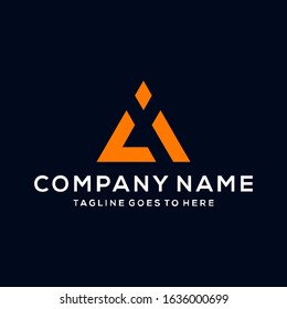 Creative modern Minimalist Letter CI logo icon design template elements