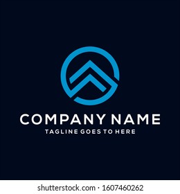 Kreativ-moderne Minimalbuchstabe AS Logo-Design-Vektorillustration