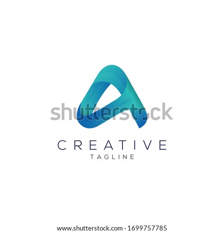 Creative and modern minimalist A letter logo design template for use any kinds of business