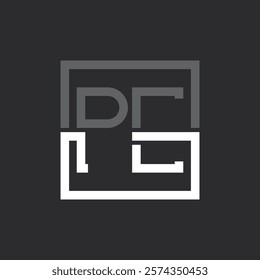 Creative Modern Minimalist PE Letter Logo Design. Letter PE Logo Monogram for any Business