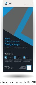 Creative Modern Minimalist Roll Up Banner Design for Corporate Business 