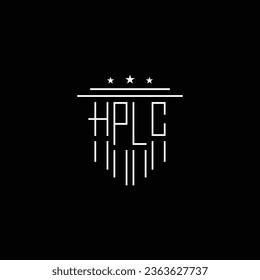 Creative Modern Monogram Logo. Black Logo on White Background. Usable for Business Logos. Flat Vector Logo Design Template Element