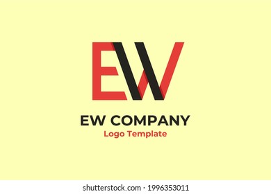 Creative Modern Monogram Logo Letter EW. Vector Simple Luxury Initial Design