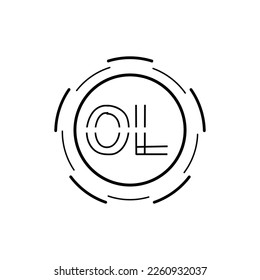 Creative Modern Monogram O L Logo Letter in Circle . OL Letter Logo Design Template Vector Illustration.