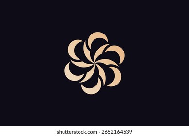 Creative modern moon logo design vector template. Moon icon.