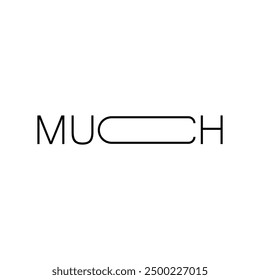 Creative and modern MUCH letter logo.