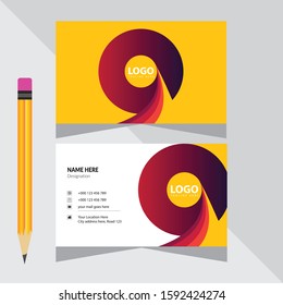 Creative Modern Music Business Card Design Template Vector