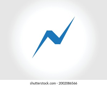 Creative and modern N letter logo design. N. N Logo Design, Initial N Logo template