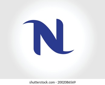 Creative and modern N letter logo design. N. N Logo Design, Initial N Logo template