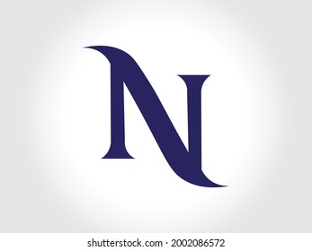Creative and modern N letter logo design. N. N Logo Design, Initial N Logo template