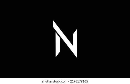 Creative and modern N letter logo design. NV Logo Design, Initial NV Logo template