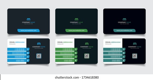 creative modern name card and business card	
