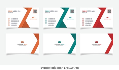 creative modern name card and business card	
