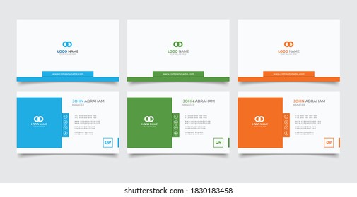 creative modern name card and business card	