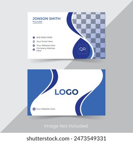 Creative modern name card and business card. Clean Design. corporate design template, clean professional business template, visiting card. 