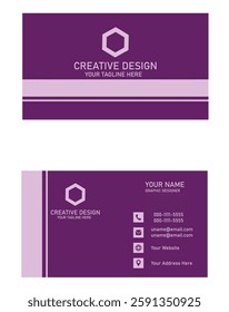 creative modern name card and business card