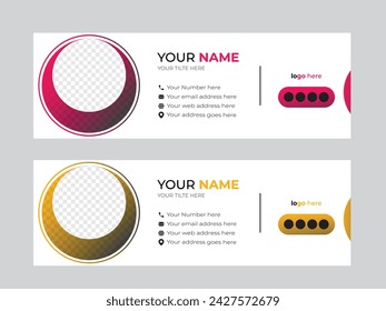 Creative modern new email signature design 