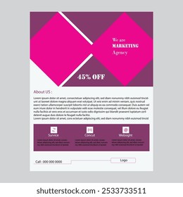 Kreatives modernes neues Flyer-Design