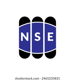 Creative  modern nse letter logo design. Vector design.