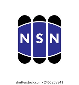 Creative  modern nsn letter logo design. Vector design.