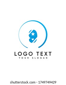 Creative modern number type 9 logo template, vector logo for business and company identity 
