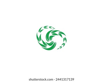Creative modern organic fertilizer logo
