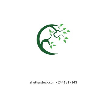 Creative modern organic fertilizer logo