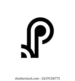 Creative and Modern P Letter Logo Design Brand