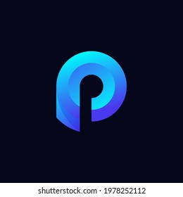 Creative Modern P Logo Design Vector | Awesome P Letter Logo Design Template | P Logo Initial Logo Mark 
