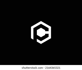 Creative Modern PC And CP Logo Design Idea Vector Symbol illustration.