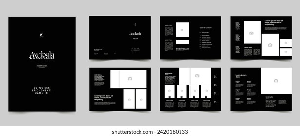 kreatives, modernes Fotoportfolio-Layout 