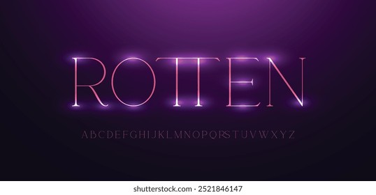 Creative modern Pink shiny alphabet fonts. Typography colorful bold with color dot regular. vector illustrator