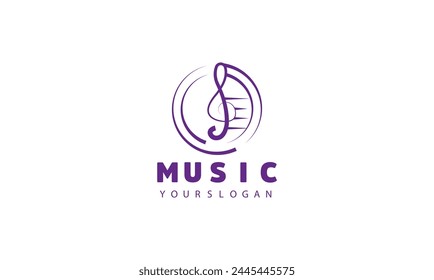 cREATIVE MODERN Play Audio logo design template,.