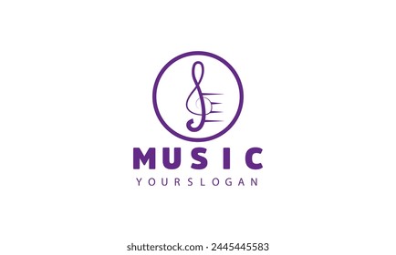 cREATIVE MODERN Play Audio logo design template,.