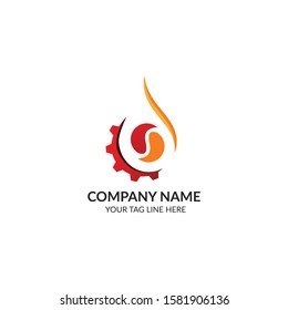 Creative And Modern Plumbing Or Gasoline Consultant Logo Design Template Vector Eps