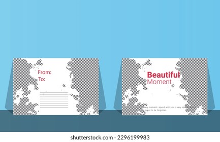 Creative And Modern Post Card Design Template.