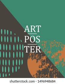 
Creative and modern poster templates with organic abstract shapes in coffee, turquoise and yellow colors. Modern collage art, flyers, newsletters, greeting cards, packaging and branding design.