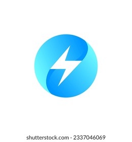 Creative modern power logo design