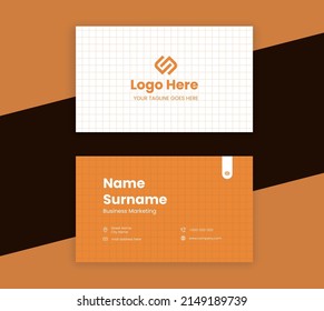 Creativa tarjeta de presentación moderna con logotipo. Plantilla de tarjeta de visita de vectores. Tarjeta de visita para uso personal y de negocios. Ilustración del vector