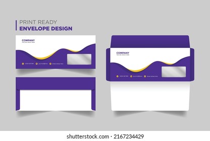 Creative Modern Print Ready Envelope Template