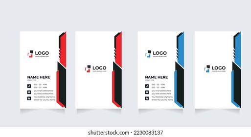 Creative And Modern Professional Business Card Template. Stationery Design, Flat Design, Print Template