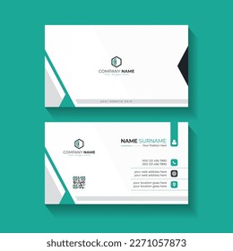 Creative modern professional business card template for business presentation