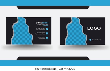Creative modern professional business card template design.
