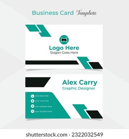 creative modern professional company business card template design