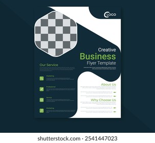 Creative And Modern Professional Corporate a4 business flyer template